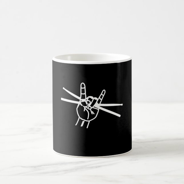 Drummer Drums-Drumsticks Kaffeetasse (Mittel)