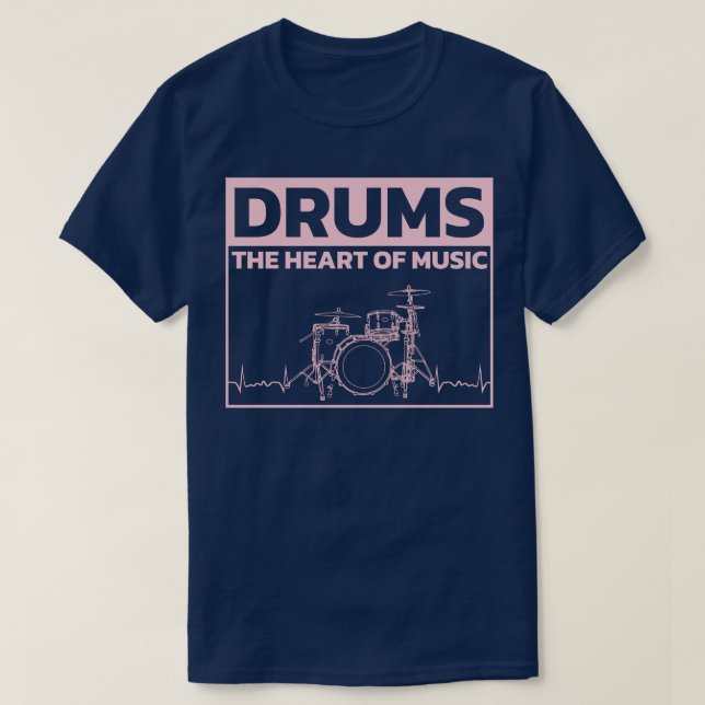 Drummer Drums Drumsticks Musician Outfit 4 T-Shirt (Design vorne)