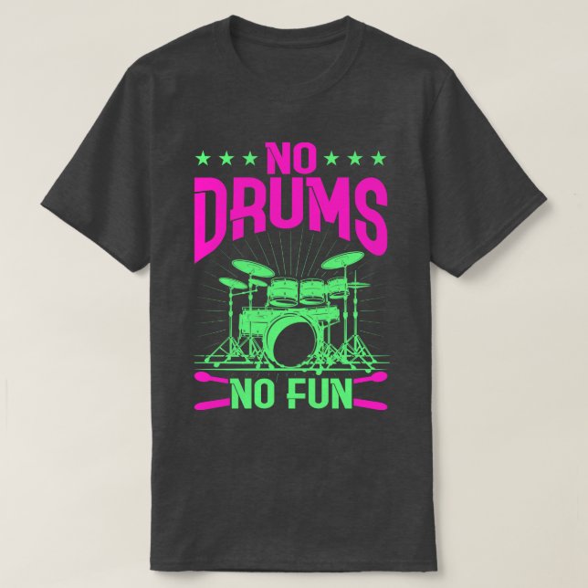 Drummer Drums Drumsticks Musician Outfit 5 T-Shirt (Design vorne)