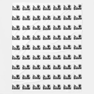 Drummer Drums Music Fleecedecke