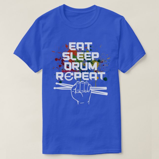 Drummer Drumsticks Music Gift Drums T-Shirt (Design vorne)