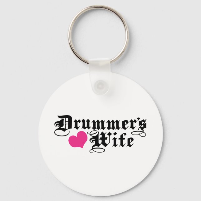 Drummer-Ehefrau Schlüsselanhänger (Vorderseite)