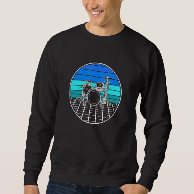 Drummer evolution, Drumset, design for musicians_6 Sweatshirt (Vorderseite)