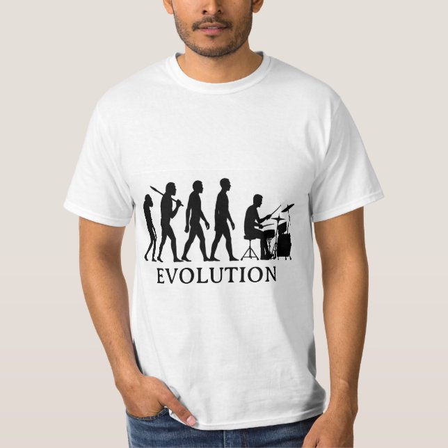 Drummer Evolution T-Shirt (Vorderseite)