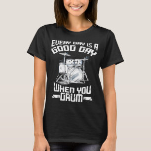 Drummer Funny Gift Music Play Drums T-Shirt