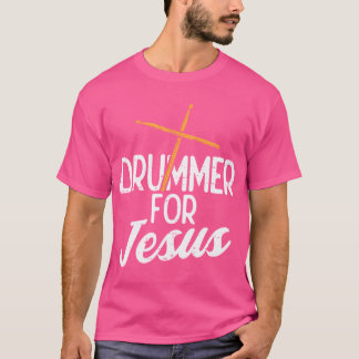 Drummer für Jesus Gott trüben Christliche Männer F T-Shirt