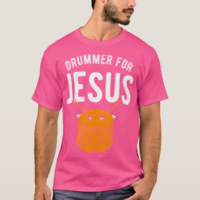 Drummer für Jesus Tri-Blend T-Shirt (Vorderseite)