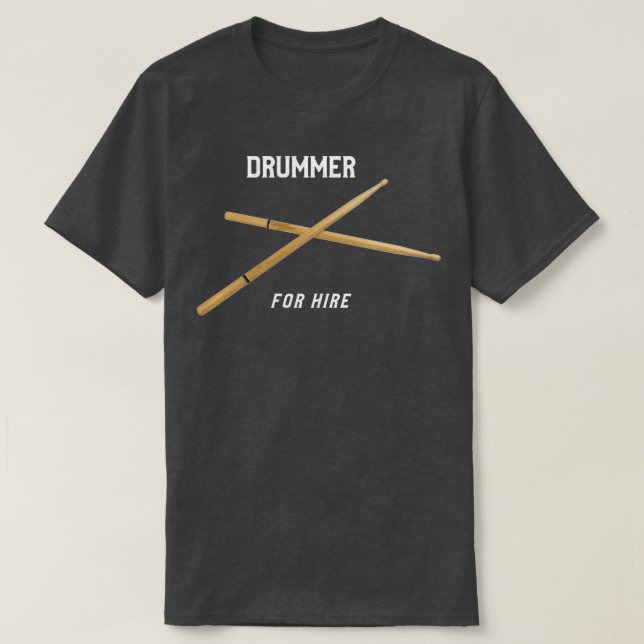 Drummer für Miete 2 T-Shirt (Design vorne)