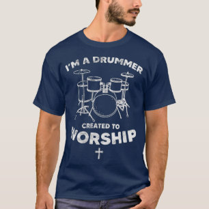 Drummer geschaffen, um Christliches Glaubensgesche T-Shirt