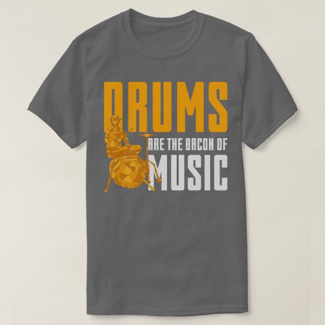 Drummer Gift Schlagzeug Rock Music Drums T-Shirt (Design vorne)