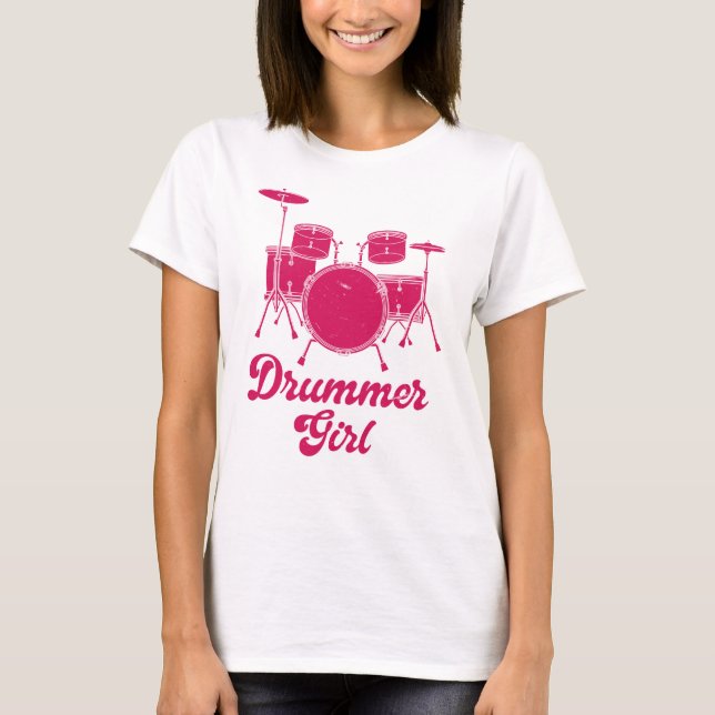 Drummer Girl | Drums Drummer Gift T-Shirt (Vorderseite)