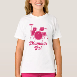 Drummer Girl   Drums Drummer Gift T-Shirt