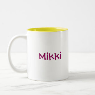 Drummer Girl - Mikki Zweifarbige Tasse
