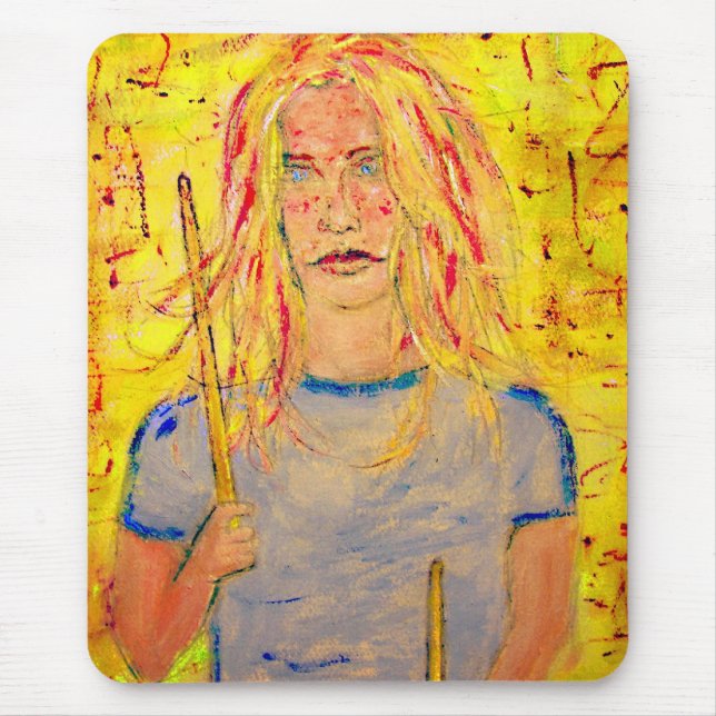Drummer Girl Mousepad (Vorne)