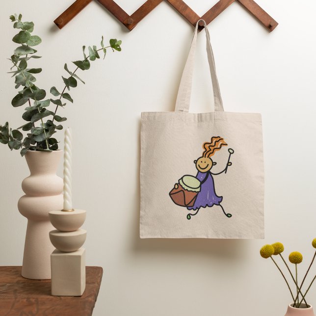 Drummer Girl Tragetasche (Von Creator hochgeladen)