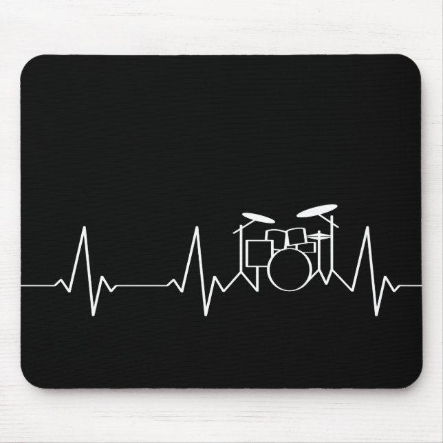 Drummer Heartbeat Mousepad (Vorne)