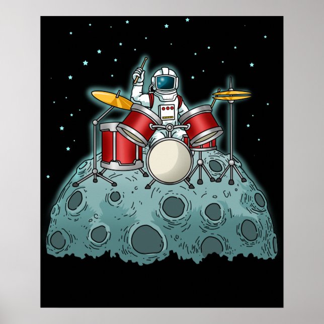 Drummer Kids Drummer Gift Drumming Schlagzeug Poster (Vorne)