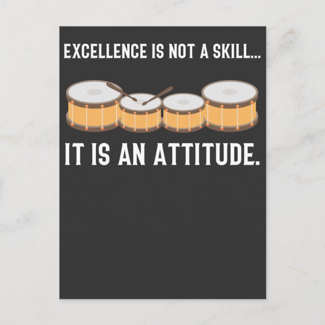 Drummer-Liebe für die Beherrschbarkeit Postkarte (Vorderseite)