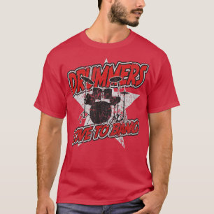 Drummer Liebe zu schlagen Schlagzeug Musik T-Shirt