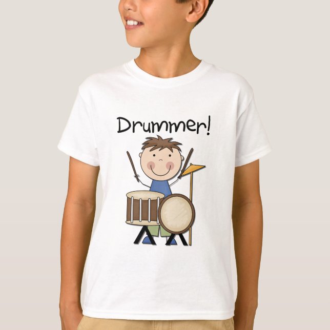 Drummer - Männliche Hemden und Geschenke T-Shirt (Vorderseite)