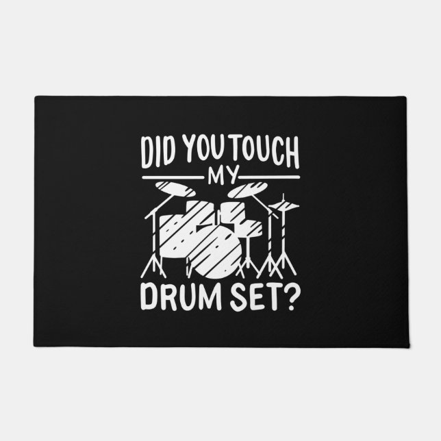 Drummer - Mein trockenes Set Fußmatte (Vorderseite)