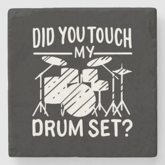 Drummer - Mein trockenes Set Steinuntersetzer