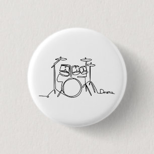 Drummer Music Design One-Line Drums Button