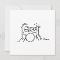 Drummer Music Design One-Line Drums