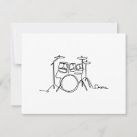 Drummer Music Design One-Line Drums