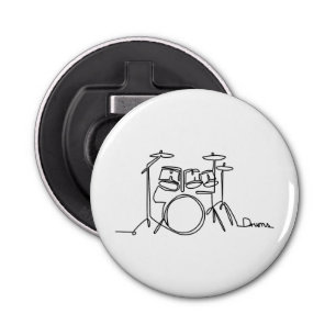 Drummer Music Design One-Line Drums Flaschenöffner