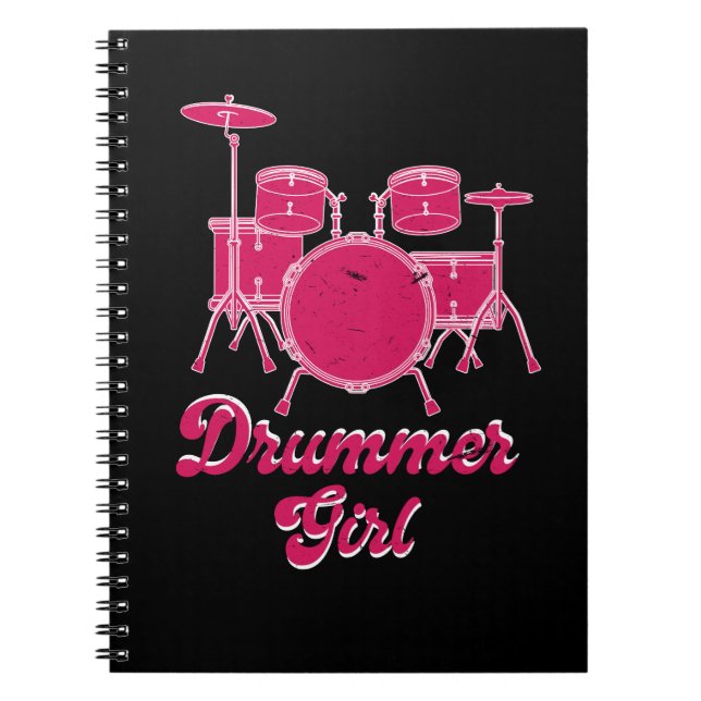 Drummer-Notebook Notizblock (Vorderseite)