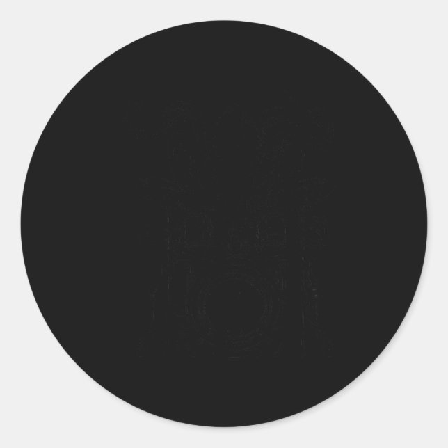 Drummer Octopus Funny Drums Rock Metal Gift  Runder Aufkleber (Vorderseite)