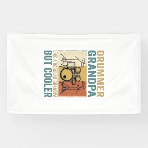 Drummer Opa wie ein normaler Opa, aber cooler  Banner