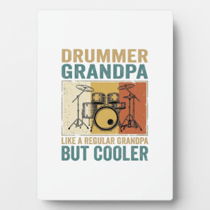 Drummer Opa wie ein normaler Opa aber cooler  Fotoplatte