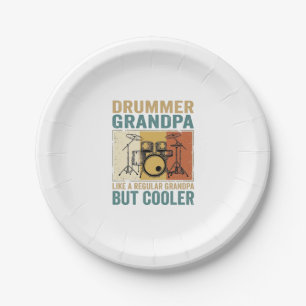 Drummer Opa wie ein normaler Opa, aber cooler Pappteller