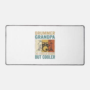 Drummer Opa wie ein normaler Opa aber cooler  Schreibtischunterlage