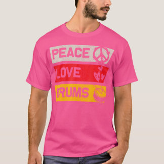 Drummer Peace Liebe Drums T-Shirt