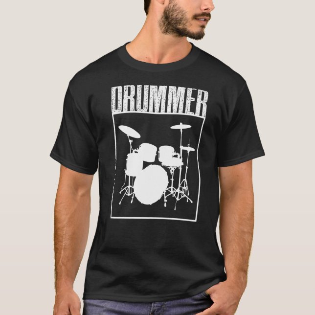 Drummer Percussionist T-Shirt (Vorderseite)