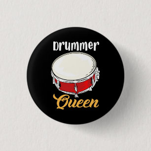 Drummer Queen Button