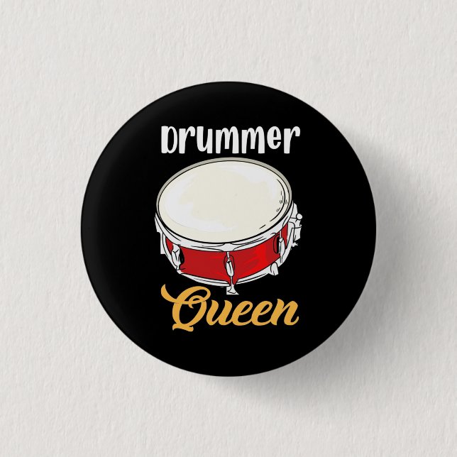 Drummer Queen Button (Vorderseite)