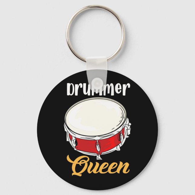 Drummer Queen Schlüsselanhänger (Vorderseite)