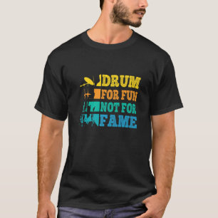 Drummer Retro Vintages Trommelfell für Fun nicht f T-Shirt