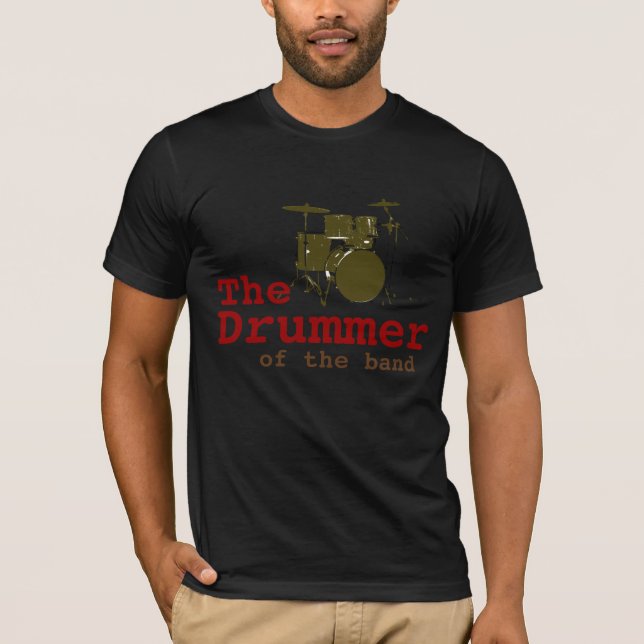 Drummer Rock-T-Shirt T-Shirt (Vorderseite)