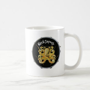 Drummer-Rocktopus-Octopus-Tasse Tasse
