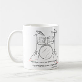 Drummer sind nie zu spät kaffeetasse