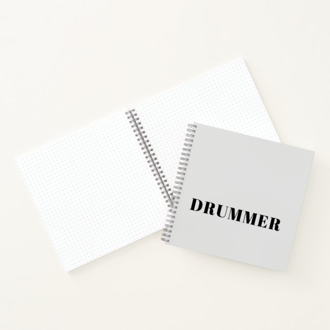 Drummer Spiralheft Notizbuch (Innenseite)