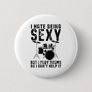 Drummer-Sprichwort  Schlagzeug Button