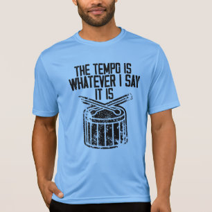 Drummer Tempo Music Band Schlagzeug Drum Set Funny T-Shirt