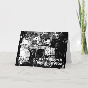 Drummer tötet es! Geburtskarte Karte