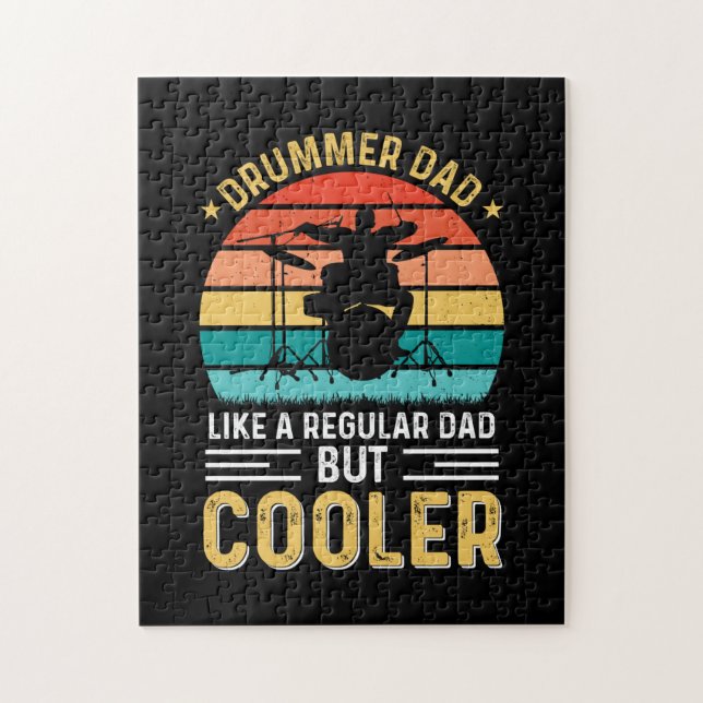 Drummer Vater Puzzle (Vertikal)